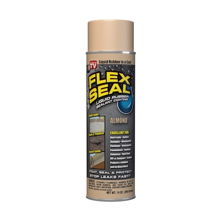 Flex Seal Flex Seal Family of Products Flex Seal Almond Rubber Spray Sealant 14 oz FSTANR20